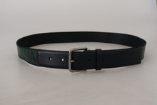 Load image into Gallery viewer, Dolce &amp; Gabbana Chic Black and Green Designer Belt with DG Logo
