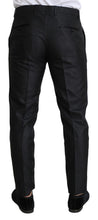 Load image into Gallery viewer, Dolce &amp; Gabbana Elegant Metallic Black Dress Pants
