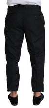 Load image into Gallery viewer, Dolce &amp; Gabbana Elegant Black Virgin Wool Cropped Pants

