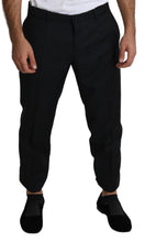 Load image into Gallery viewer, Dolce &amp; Gabbana Elegant Black Virgin Wool Cropped Pants
