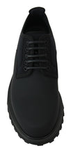 Load image into Gallery viewer, Dolce &amp; Gabbana Elegant Black Calfskin Derby Shoes
