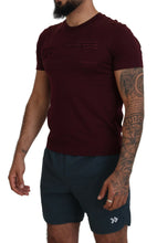 Load image into Gallery viewer, Dolce &amp; Gabbana Elegant Maroon Crew Neck Casual Tee
