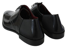 Load image into Gallery viewer, Dolce &amp; Gabbana Elegant Black Leather Derby Shoes
