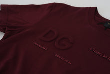 Load image into Gallery viewer, Dolce &amp; Gabbana Elegant Maroon Crew Neck Casual Tee
