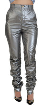 Load image into Gallery viewer, Dolce &amp; Gabbana Elegant High Waist Skinny Pants in Silver
