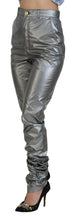 Load image into Gallery viewer, Dolce &amp; Gabbana Elegant High Waist Skinny Pants in Silver
