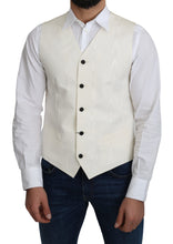 Load image into Gallery viewer, Dolce &amp; Gabbana Elegant Off-White Silk Formal Vest
