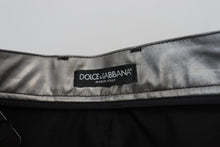 Load image into Gallery viewer, Dolce &amp; Gabbana Elegant High Waist Skinny Pants in Silver
