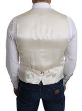 Load image into Gallery viewer, Dolce &amp; Gabbana Elegant Off-White Silk Formal Vest
