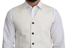 Load image into Gallery viewer, Dolce &amp; Gabbana Elegant Off-White Silk Formal Vest
