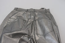 Load image into Gallery viewer, Dolce &amp; Gabbana Elegant High Waist Skinny Pants in Silver
