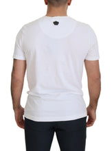 Load image into Gallery viewer, Dolce &amp; Gabbana White Cotton Logo Patch Short Sleeve T-shirt
