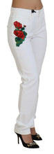 Load image into Gallery viewer, Dolce &amp; Gabbana Elegant White Mid Waist Skinny Jeans
