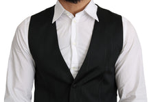 Load image into Gallery viewer, Dolce &amp; Gabbana Elegant Silk Formal Gray Vest
