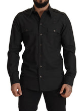 Load image into Gallery viewer, Dolce &amp; Gabbana Dark Green Cotton Slim Fit Casual Men Shirt
