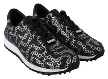 Load image into Gallery viewer, Jimmy Choo Elegant Black &amp; Silver Leather Sneakers
