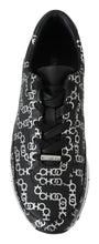 Load image into Gallery viewer, Jimmy Choo Elegant Black &amp; Silver Leather Sneakers
