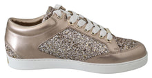 Load image into Gallery viewer, Jimmy Choo Ballet Pink Glitter Leather Sneakers
