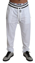 Load image into Gallery viewer, Dolce &amp; Gabbana White Polyester Logo Patch Sweatpants Pants
