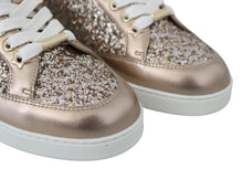 Load image into Gallery viewer, Jimmy Choo Ballet Pink Glitter Leather Sneakers
