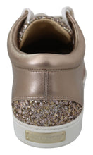 Load image into Gallery viewer, Jimmy Choo Ballet Pink Glitter Leather Sneakers
