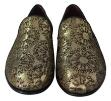 Load image into Gallery viewer, Dolce &amp; Gabbana Gold Bordeaux Loafers Slides Dress Shoes
