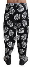 Load image into Gallery viewer, Dolce &amp; Gabbana Elegant Palm Leaf Print Cotton Trousers
