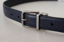 Load image into Gallery viewer, Dolce &amp; Gabbana Elegant Blue Calf Leather Belt
