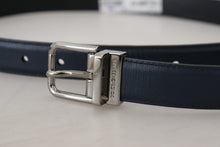 Load image into Gallery viewer, Dolce &amp; Gabbana Elegant Blue Calf Leather Belt
