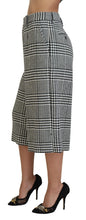 Load image into Gallery viewer, Dolce &amp; Gabbana Elegant High Waist Plaid Midi Pants
