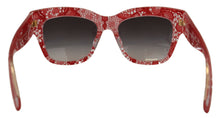 Load image into Gallery viewer, Dolce &amp; Gabbana Elegant Red Lace Detail Sunglasses
