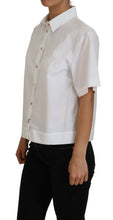 Load image into Gallery viewer, Dolce &amp; Gabbana Elegant White Cotton Button-Up Blouse
