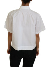 Load image into Gallery viewer, Dolce &amp; Gabbana Elegant White Cotton Button-Up Blouse
