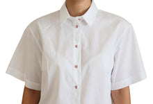 Load image into Gallery viewer, Dolce &amp; Gabbana Elegant White Cotton Button-Up Blouse

