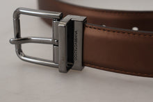 Load image into Gallery viewer, Dolce &amp; Gabbana Elegant Bronze Leather Belt
