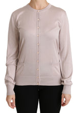 Load image into Gallery viewer, Dolce &amp; Gabbana Silk Blend Pink Crew Neck Cardigan
