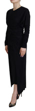 Load image into Gallery viewer, Dolce &amp; Gabbana Elegant Sheath Wrap Dress with Long Sleeves
