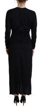 Load image into Gallery viewer, Dolce &amp; Gabbana Elegant Sheath Wrap Dress with Long Sleeves
