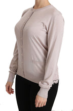 Load image into Gallery viewer, Dolce &amp; Gabbana Silk Blend Pink Crew Neck Cardigan
