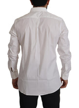 Load image into Gallery viewer, Dolce &amp; Gabbana Elegant White Slim Fit Cotton Dress Shirt
