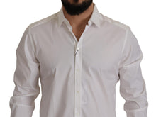 Load image into Gallery viewer, Dolce &amp; Gabbana Elegant White Slim Fit Cotton Dress Shirt
