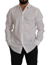 Load image into Gallery viewer, Dolce &amp; Gabbana Elegant White Slim Fit Cotton Dress Shirt
