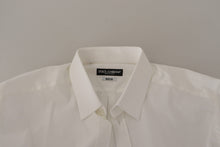 Load image into Gallery viewer, Dolce &amp; Gabbana Elegant White Slim Fit Cotton Dress Shirt
