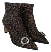 Load image into Gallery viewer, Jimmy Choo Amethyst Mix Hanover Heeled Glitter Boots
