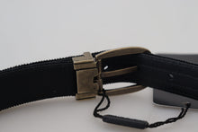 Load image into Gallery viewer, Dolce &amp; Gabbana Elegant Black Leather Belt

