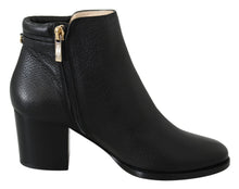 Load image into Gallery viewer, Jimmy Choo Elegant Black Leather Heeled Boots
