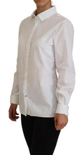 Load image into Gallery viewer, Dolce &amp; Gabbana Elegant White Cotton Button-Up Top
