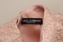 Load image into Gallery viewer, Dolce &amp; Gabbana Elegant Pink Jacquard Midi Sheath Dress

