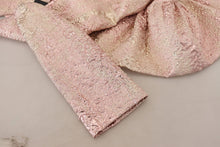 Load image into Gallery viewer, Dolce &amp; Gabbana Elegant Pink Jacquard Midi Sheath Dress
