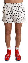 Load image into Gallery viewer, Dolce &amp; Gabbana White Polka Dots Beachwear Shorts Swimwear
